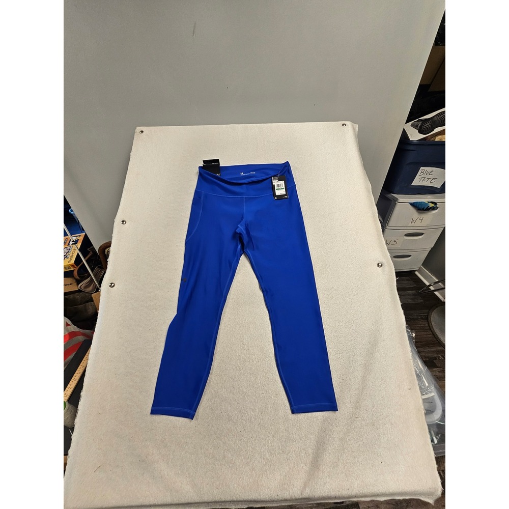 Under Armour Women Armour Hi Ankle Leg Compression Leggings Blue Lg 1365335-400